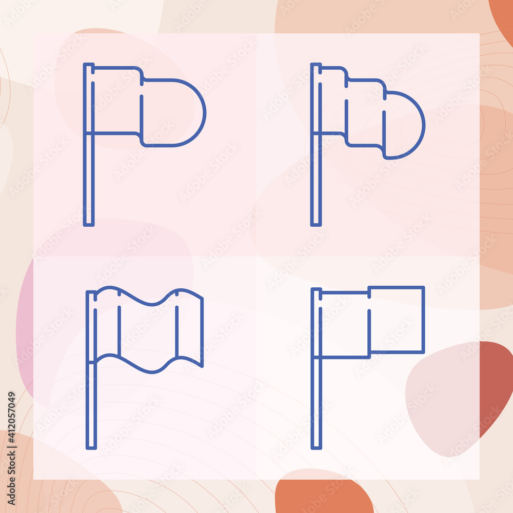 Simple set of shaking related lineal icons Simple set of shaking related lineal icons