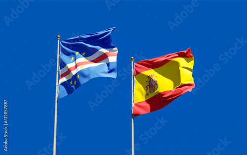 Flags of Spain and Cape Verde.