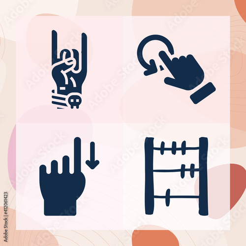 Simple set of commit related filled icons