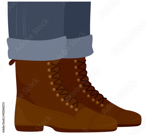 Guy Balmoral Boots Illustra...