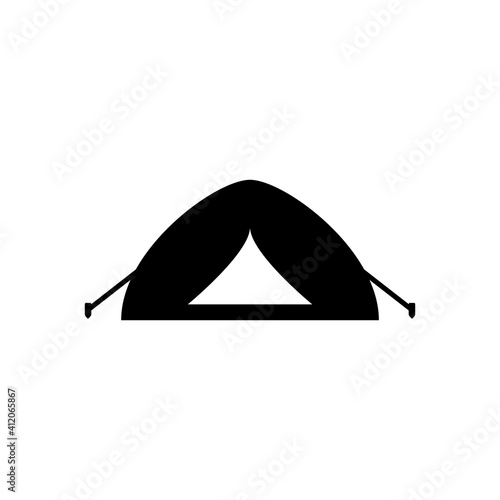 Tent Camp Icon Design Vector Template Illustration