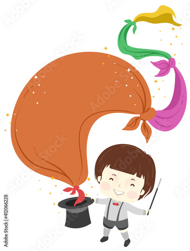 Kid Boy Magic Hat Tied Clot...