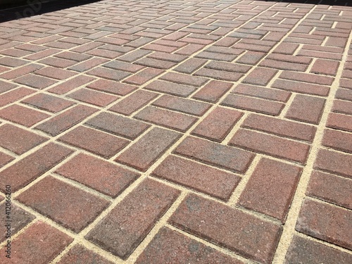 Foto Patio made of red pavers
