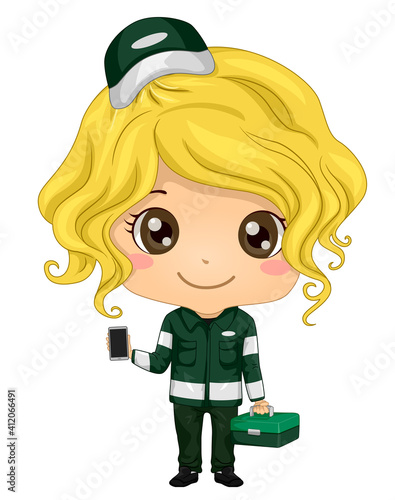 Kid Girl Paramedic Uniform ...