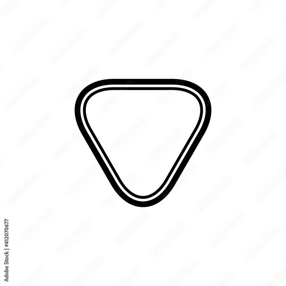 Pick Guitar Icon Design Vector Template Illustration Pick Guitar Icon Design Vector Template Illustration
