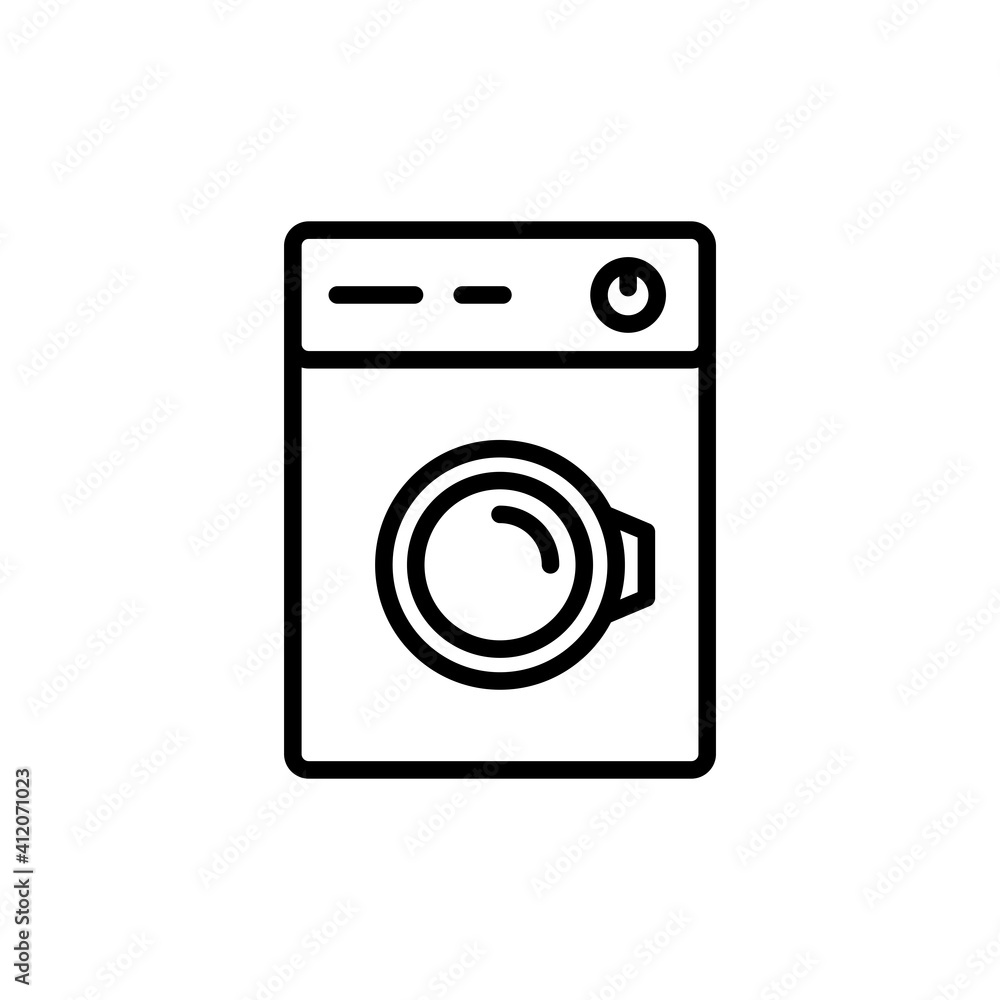 Washing Machine Icon Logo Design Vector Template Illustration Washing Machine Icon Logo Design Vector Template Illustration