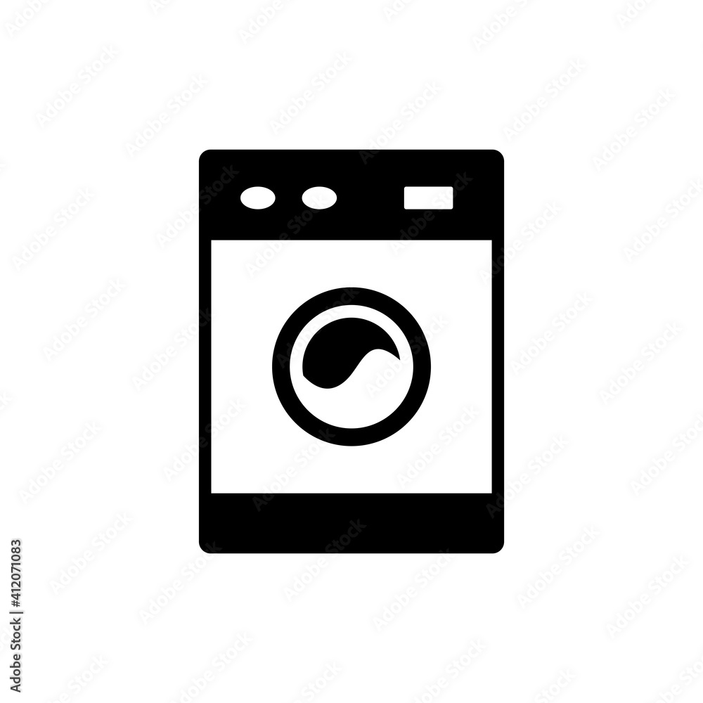 Washing Machine Icon Logo Design Vector Template Illustration Washing Machine Icon Logo Design Vector Template Illustration