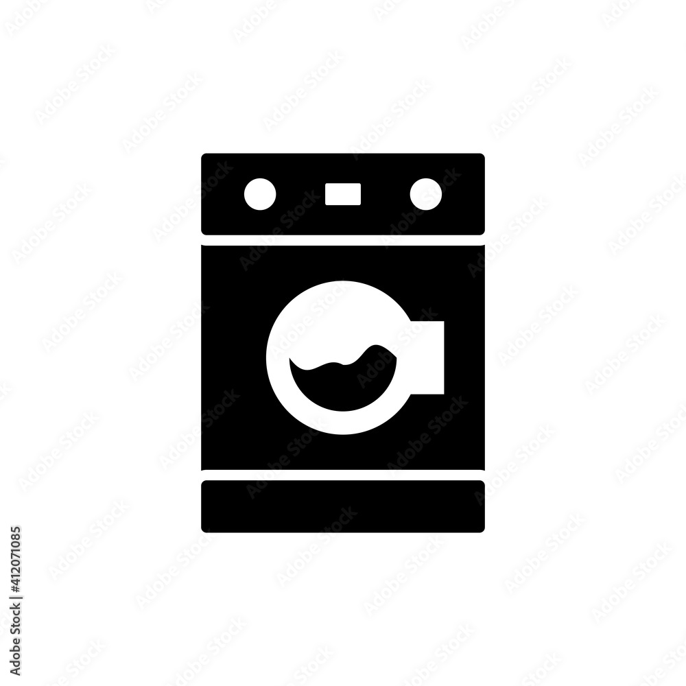 Washing Machine Icon Logo Design Vector Template Illustration Washing Machine Icon Logo Design Vector Template Illustration