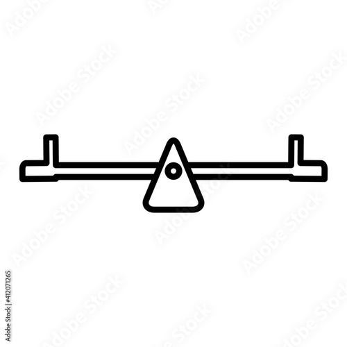 Seesaw Icon Design Vector Template Illustration