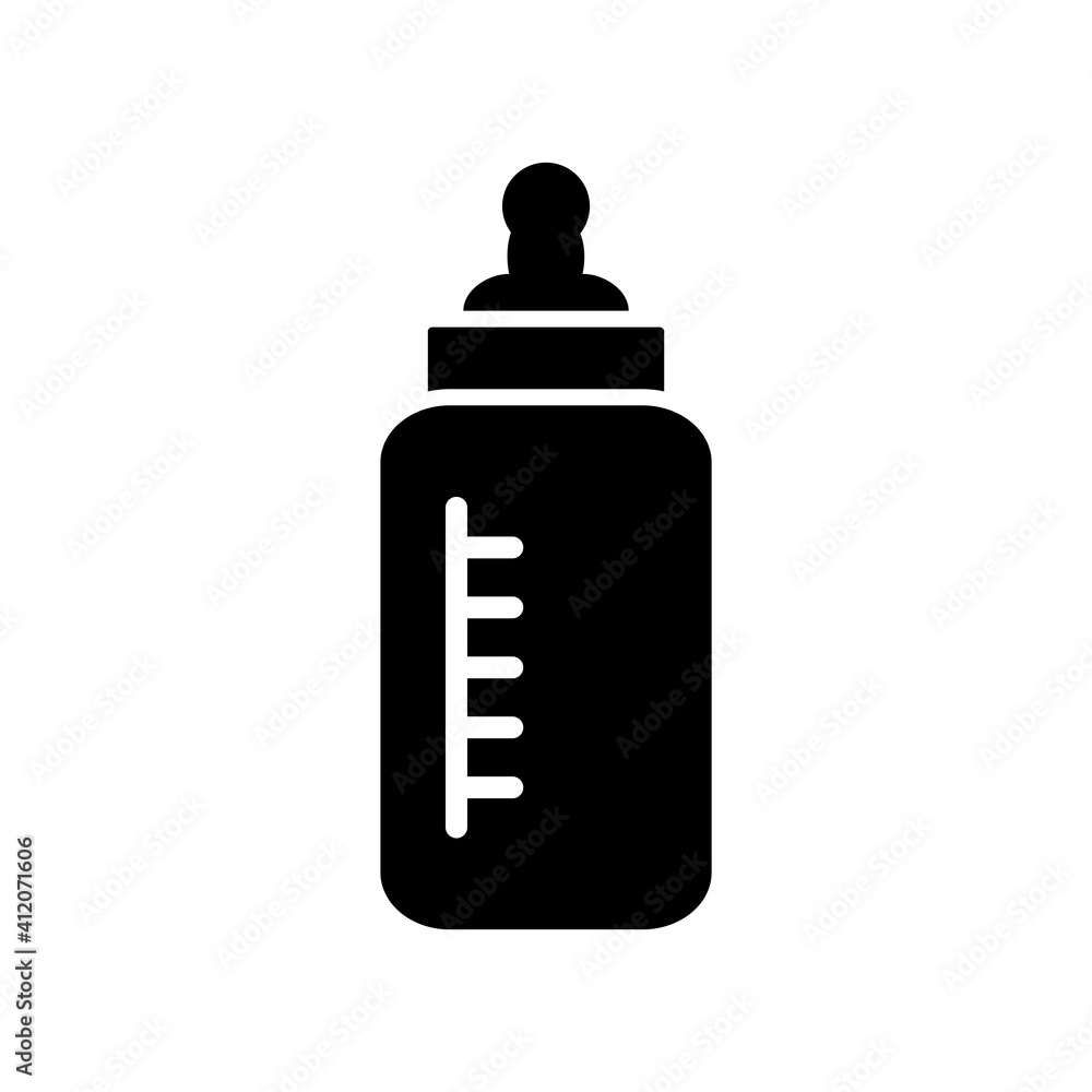 Feeding Bottle Icon Outline And Glyph Design Vector Template Illustration Feeding Bottle Icon Outline And Glyph Design Vector Template Illustration