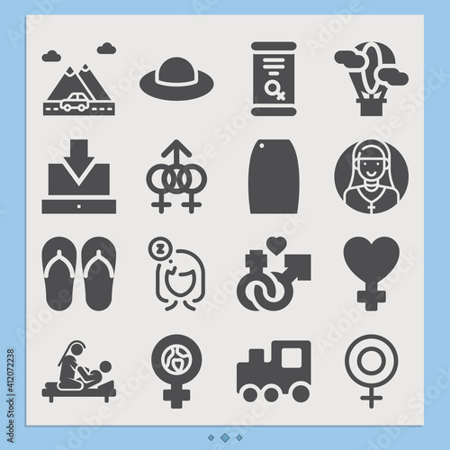 Simple set of turn on related filled icons.