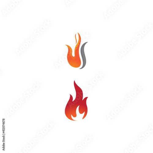 Fire flame vector illustration design template