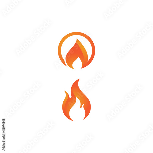 Fire flame vector illustration design template