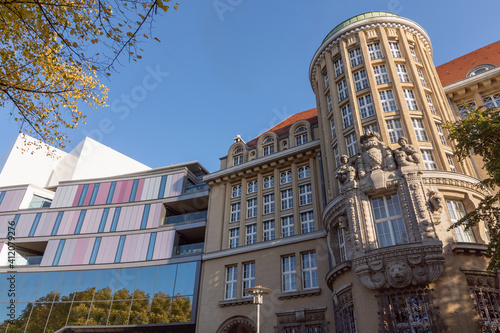 Gebäude der Deutschen Nationalbibliothek in Leipzig, Sachsen