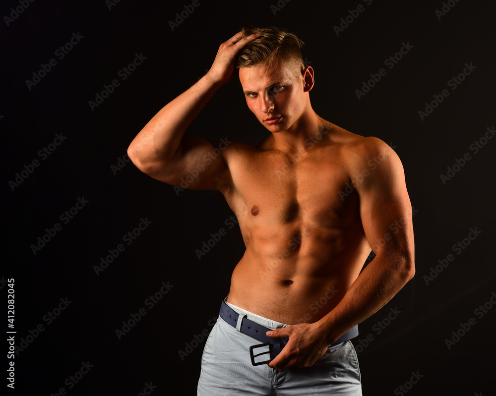 Naked man nude torso. Sexy muscular guy. Topless muscular fitnes body. Naked man nude torso. Sexy muscular guy. Topless muscular fitnes body.