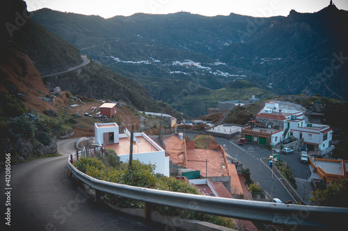 View on the Gran Canaria Mountains from Artenara village photo