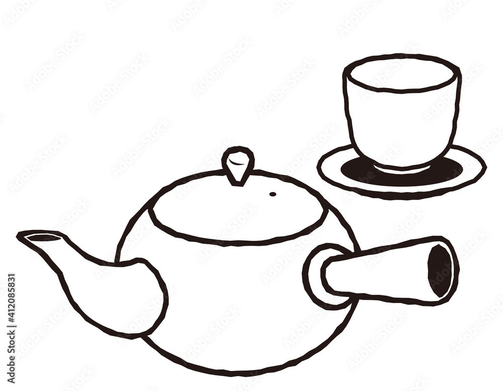 お茶の入った急須と湯のみのベクターイラスト Stock Vector Adobe Stock お茶の入った急須と湯のみのベクターイラスト Stock Vector Adobe Stock