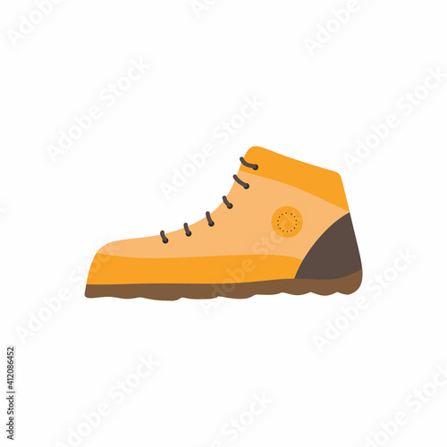 Tourist boots icon isolated...