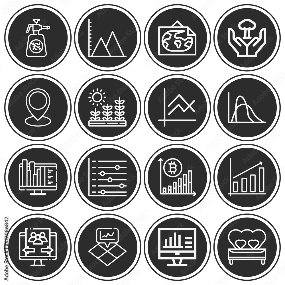 16 pack of plot lineal web icons set 16 pack of plot lineal web icons set