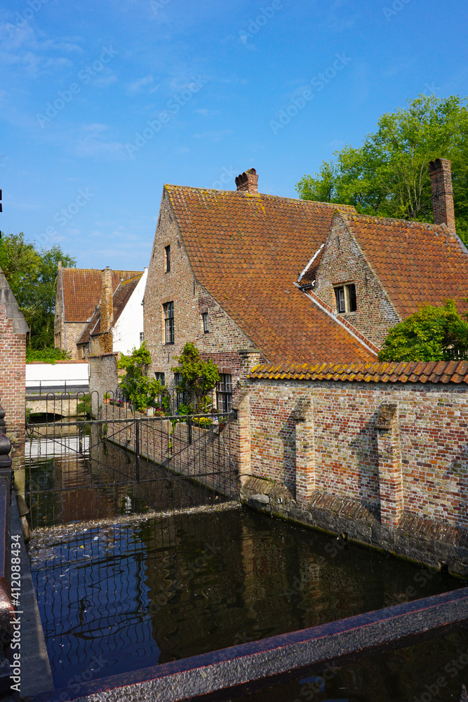 red brick buliding in ghent, belgium red brick buliding in ghent, belgium
