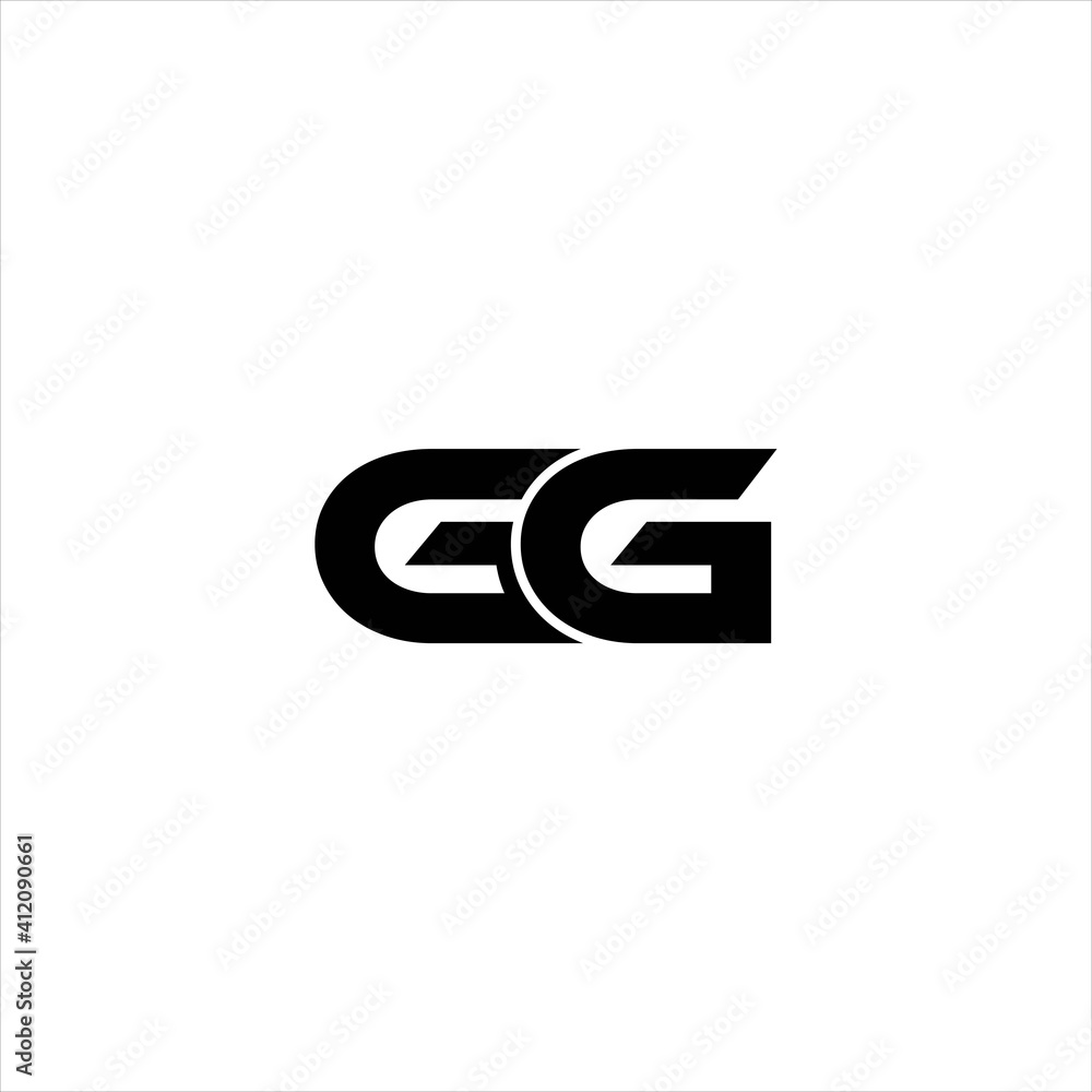 Initial GG Logo design Vector with Masculine Concept Initial GG Logo design Vector with Masculine Concept