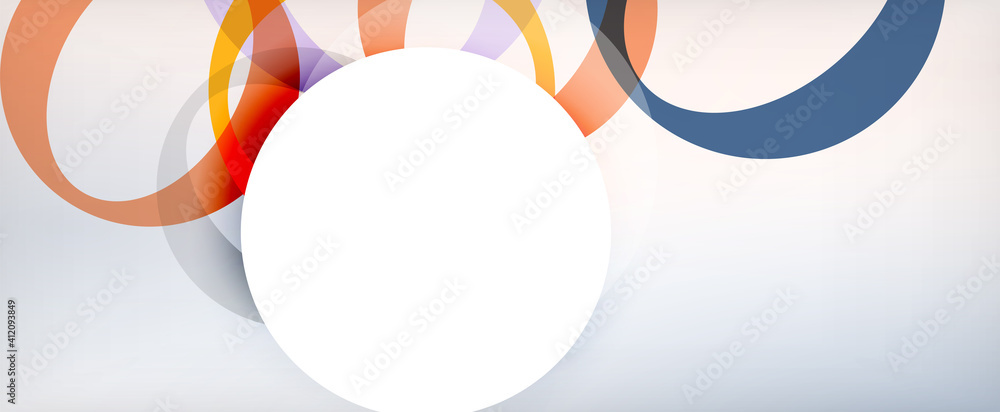 Ring geometric shapes, o letter repetition wallpaper. Abstract background for business or technology presentations, internet posters or web brochure covers Ring geometric shapes, o letter repetition wallpaper. Abstract background for business or technology presentations, internet posters or web brochure covers