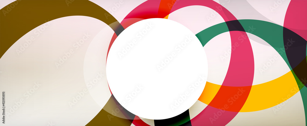 Ring geometric shapes, o letter repetition wallpaper. Abstract background for business or technology presentations, internet posters or web brochure covers Ring geometric shapes, o letter repetition wallpaper. Abstract background for business or technology presentations, internet posters or web brochure covers