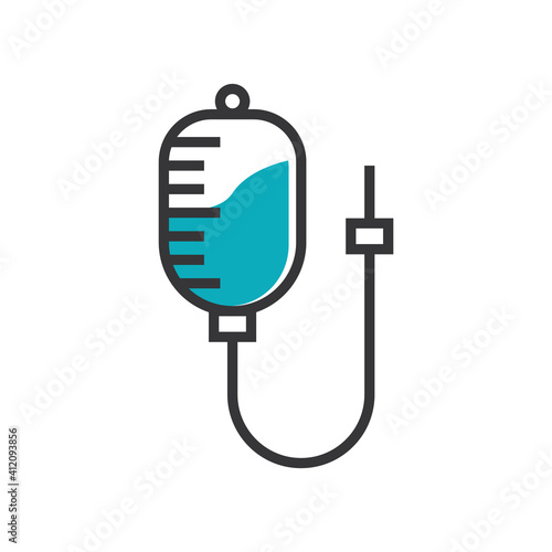 Infus healthcare icon design template vector isolated illustration