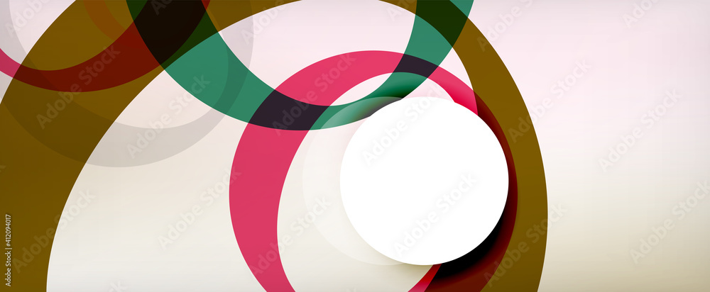 Ring geometric shapes, o letter repetition wallpaper. Abstract background for business or technology presentations, internet posters or web brochure covers Ring geometric shapes, o letter repetition wallpaper. Abstract background for business or technology presentations, internet posters or web brochure covers