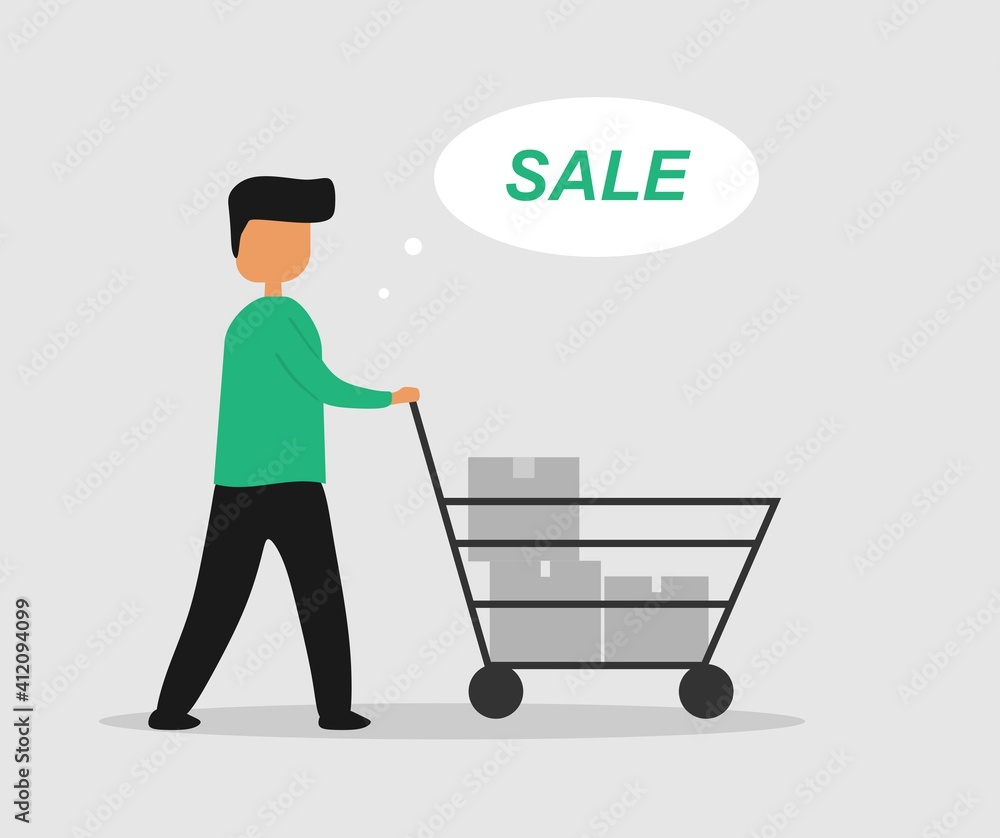 design about shopping people illustration design about shopping people illustration