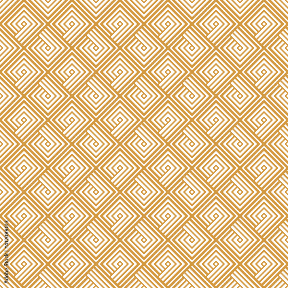 Abstract geometric pattern with stripes, lines. Seamless vector background. White and gold ornament. Simple lattice graphic design Abstract geometric pattern with stripes, lines. Seamless vector background. White and gold ornament. Simple lattice graphic design