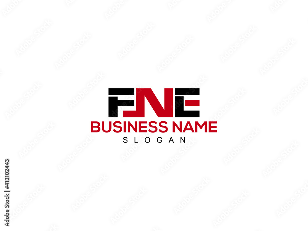FNE Logo And Illustrations icon For New Business Stock Vector | Adobe Stock
