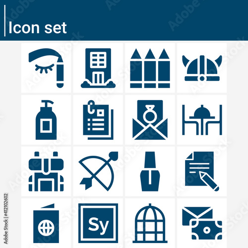 Simple set of myth related filled icons.