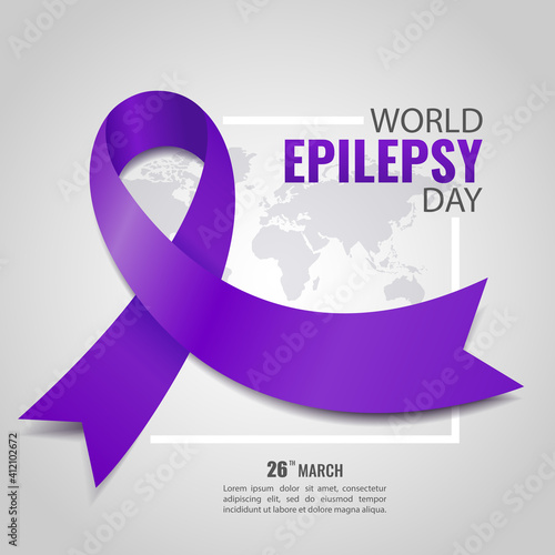 Vector Illustration of World Epilepsy Day. Purple Day. For a poster and banner. 
