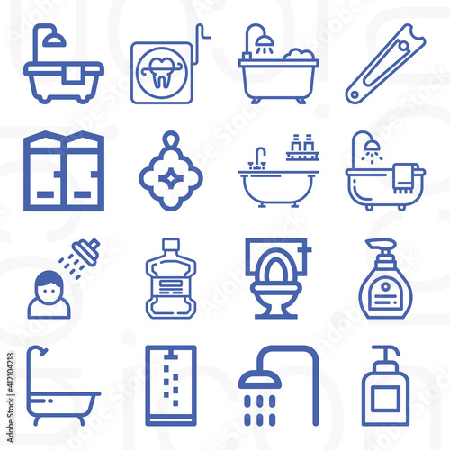 16 pack of founder  lineal web icons set