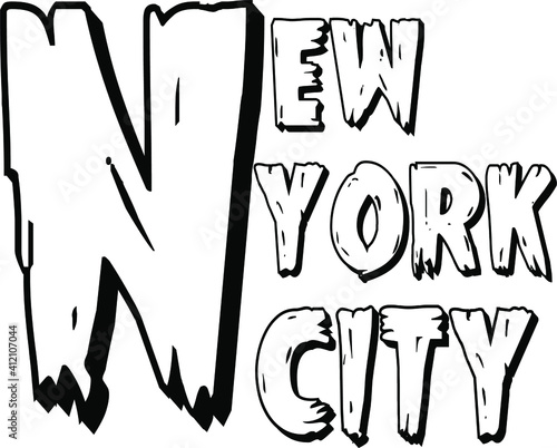 Photography New york city lettering