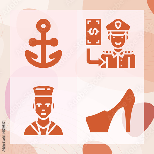 Simple set of tar related filled icons