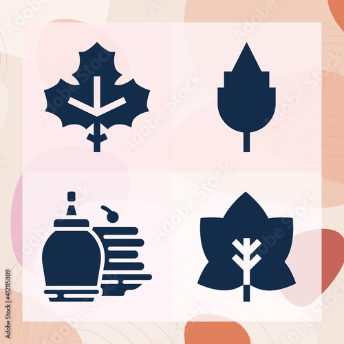Simple set of yeah related filled icons