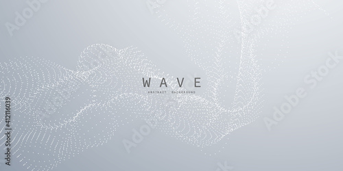 Abstract grey background poster with dynamic. technology network Vector illustration.