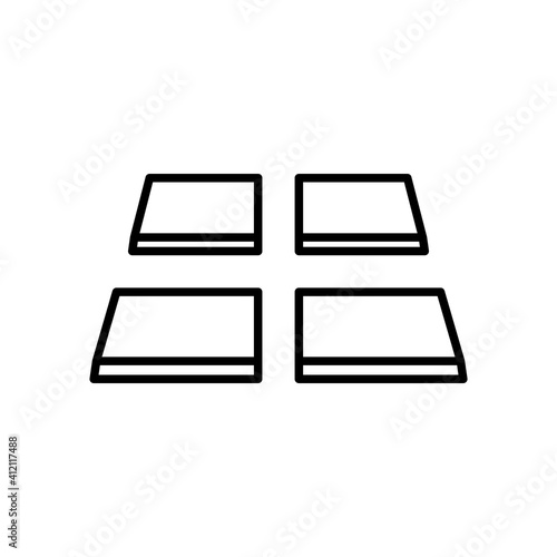 Floor Tile Icon Design Vector Template Illustration
