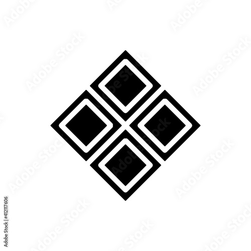 Floor Tile Icon Design Vector Template Illustration