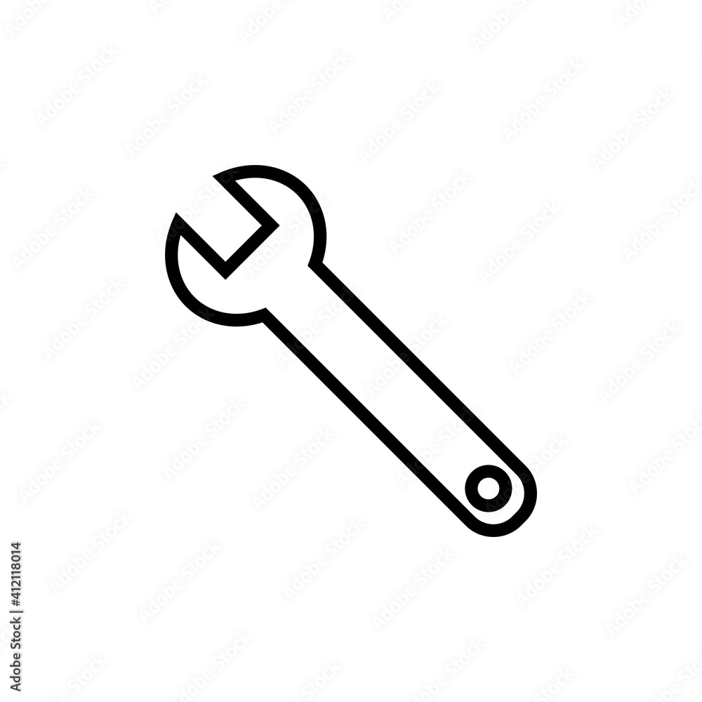 Wrench Icon Design Vector Template Illustration Wrench Icon Design Vector Template Illustration