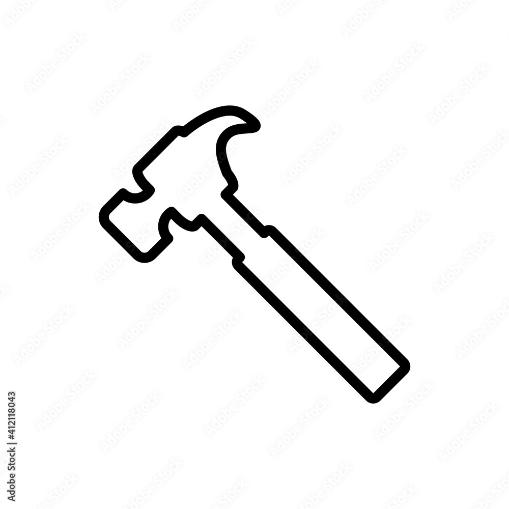Hammer Icon Logo Design Vector Template illustration Hammer Icon Logo Design Vector Template illustration