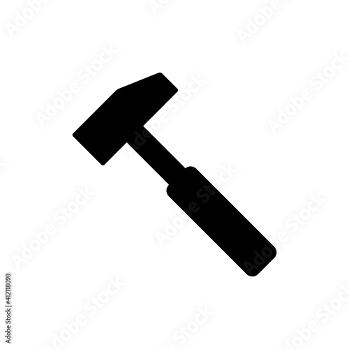 Hammer Icon Logo Design Vector Template illustration