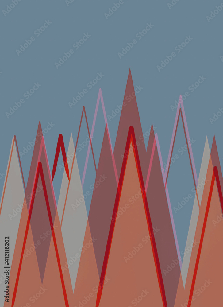 Mountains illustration Mountains illustration