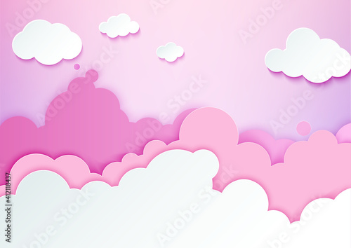 Paper_art_sky_pink_background