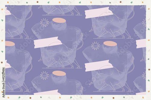 Vintage victorian mixed media background