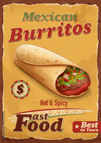 vintage burritos banner