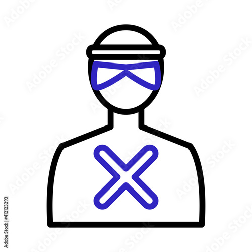 Hacker icon vector