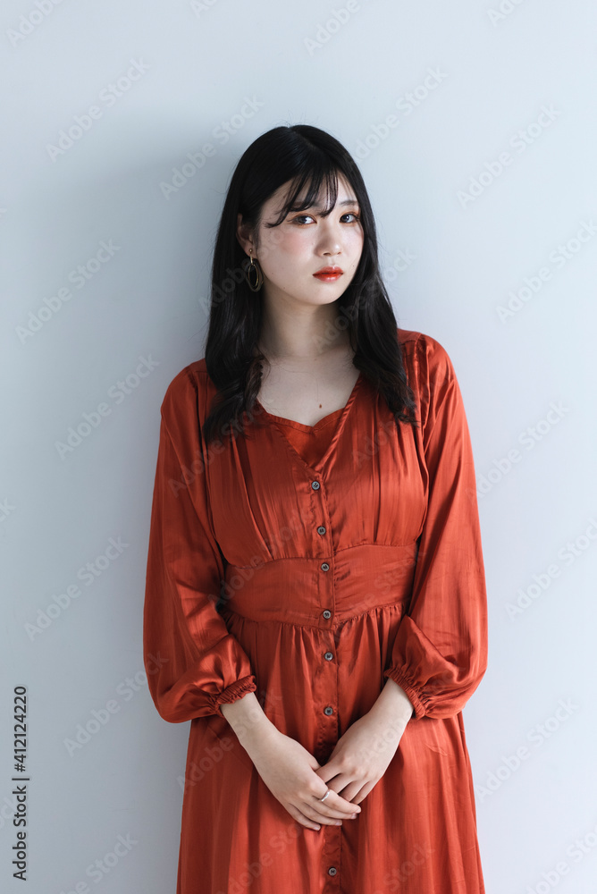 リラックスした女性 リラックスした女性